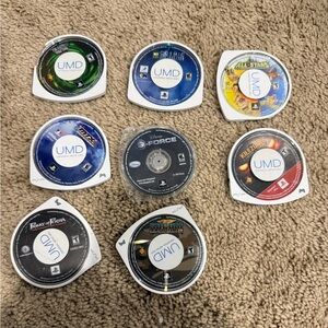 PSP games with case.